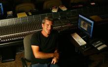 Van der Ryn in sound editing bay