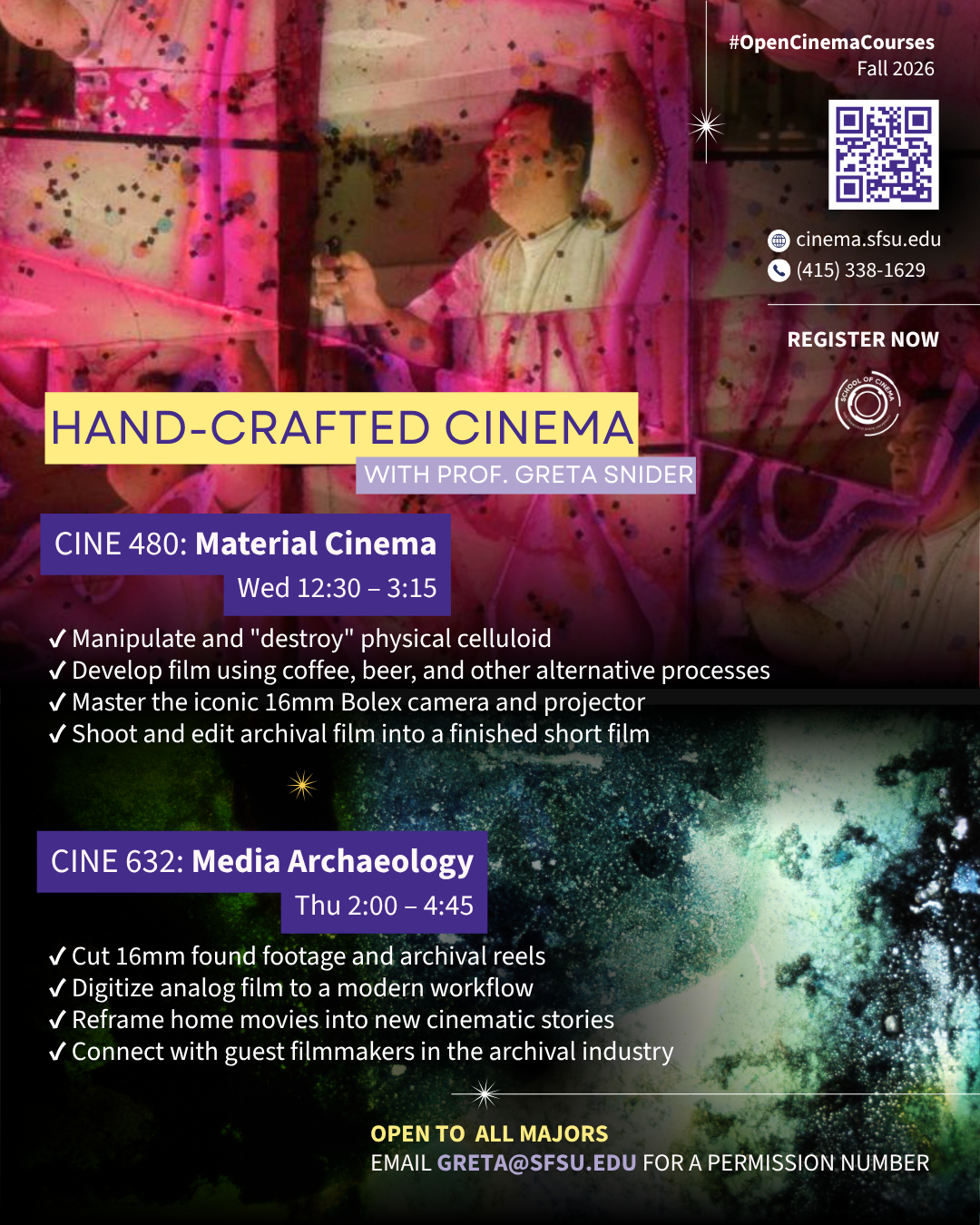 Hand-crafted Cinema with Prof Greta Snider