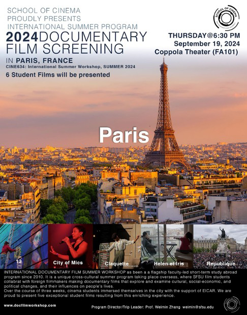 SFSU 2024 Documentary Film Screening in Paris