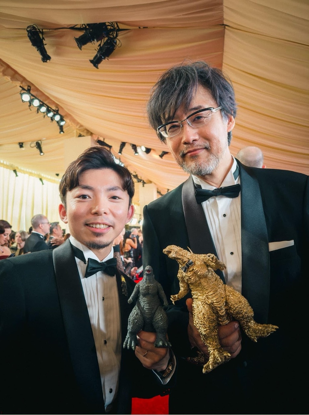 Matsumoto with the director of Godzilla Minus One Takashi Yamazaki