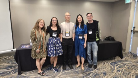 Mihaela Mihailova and her co-panelists Ted Chiang,  Eric Heisserer,  Georgia Lee  and Ida Yoshinaga