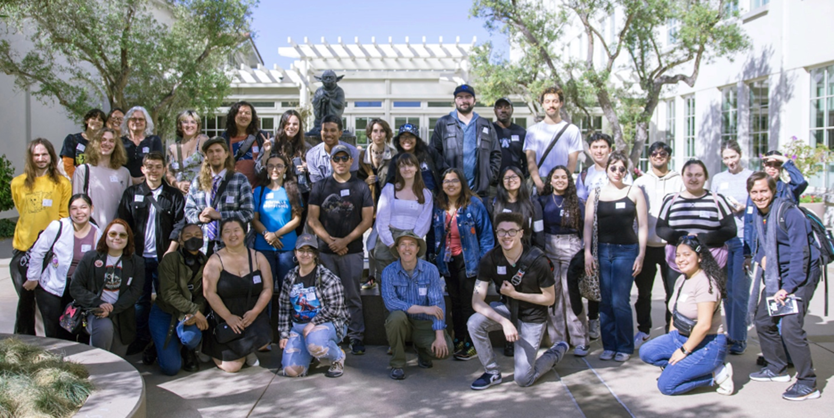 SFSU students and faculty group photo at Lucasfilm