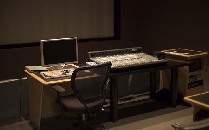 Studio A01 audio board and computer