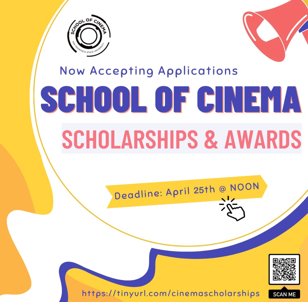School of Cinema 2026 scholarships are open until April 25